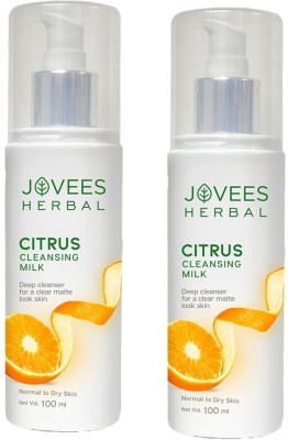 JOVEES Citrus Cleansing Milk, 200 ml pack of 2 Men & Women(200 ml)