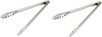 Dynore Utility Tong/Kitchen Tong- Set of 2 Utility Tong/Kitchen Tong- Set of 2 25 cm Utility Tong Set(Pack of 2)