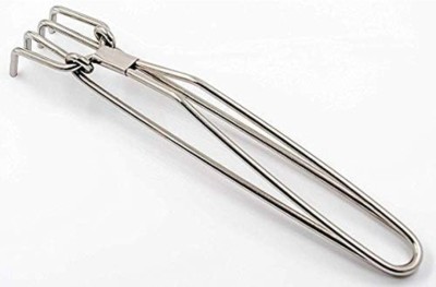 Glory 57904 Stainless Steel Utensil Holder, Tong for Kitchen Use - 7 Inch 20 cm Utility Tongs(Pack of 1)