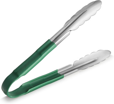 Alluring Homz ALL_28SilverTong 18 cm Utility Tongs(Pack of 1)