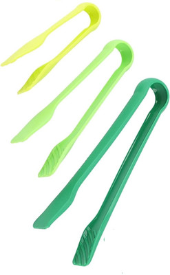 FLOXIT 3 Piece Serving Tongs Tong Set 25 cm Utility Tong Set(Pack of 3)
