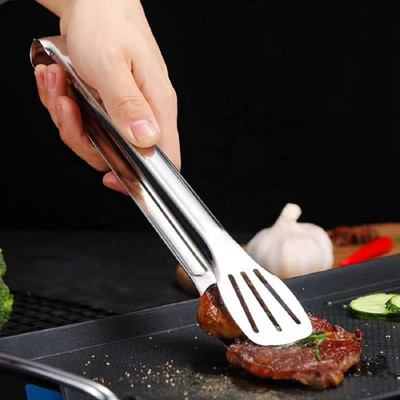 PuthaK Serving Tongs Kitchen Tongs, Buffet Tongs, Stainless Steel Food Tong Sweets Chimta / Momos Chimta tong and Chapati Tong / Chimta Set 22 cm Roasting, Serving Tongs(Pack of 1)