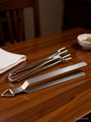 ANTRA Stainless Steel Chapati Roti Chimta with Pakkad 28 cm utility Serving Tong Set(Pack of 2) Stainless Steel Chapati Roti Chimta with Pakkad 28 CM Utility,Serving Tong Set (Pack of 2) 22 cm Roasting, Serving Tong Set(Pack of 2)