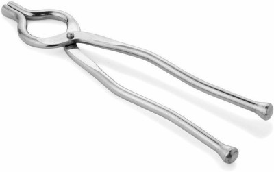 Tannu Craft Stainless Steel Kitchen Tong Sansi/pakkad/Sandasi/pincer/chimta/Tongs Sandas090 25 cm Scissor Tongs(Pack of 1)