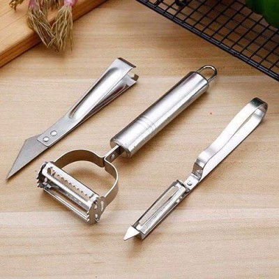 PUKASH Y Shaped Peeler Set(Silver)