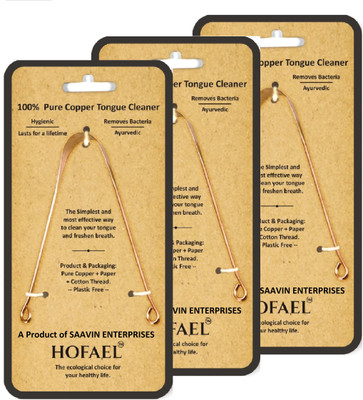 HOFAEL Copper Tongue Cleaner(Pack of 3)