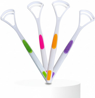 BLISSBORN Plastic Tongue Cleaner(Pack of 4)