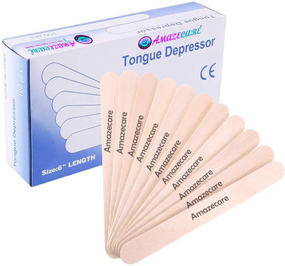 AMAZECARE Wood Tongue Cleaner(Pack of 100)