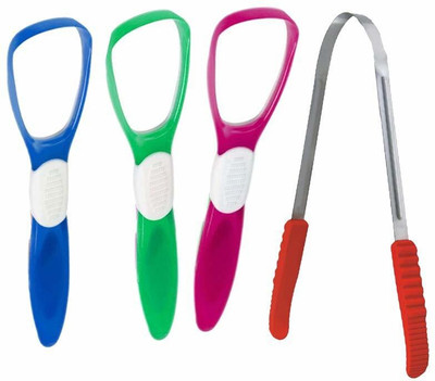 shreenik Plastic, Steel Tongue Cleaner(Pack of 4)