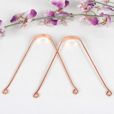 QIMACPLUS Copper Tongue Cleaner(Pack of 2)