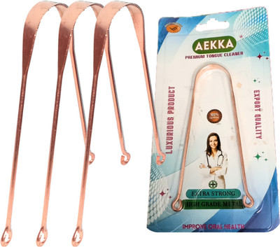 AEKKA Copper Tongue Cleaner(Pack of 3)