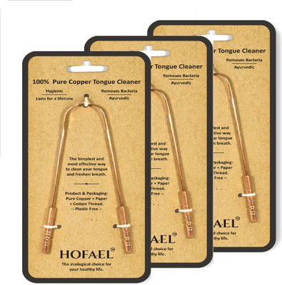 HOFAEL Copper Tongue Cleaner(Pack of 3)