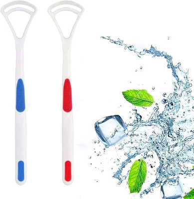 BLISSBORN Plastic Tongue Cleaner(Pack of 2)