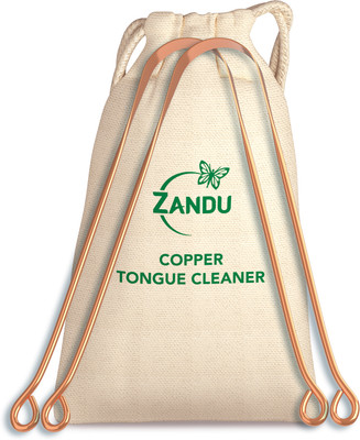 Zandu Copper Tongue Cleaner(Pack of 2)