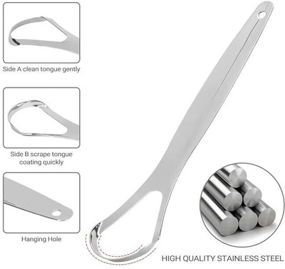 NSUSU Steel Tongue Cleaner(Pack of 2)