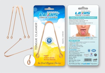 LEXIIS Copper Tongue Cleaner(Pack of 7)