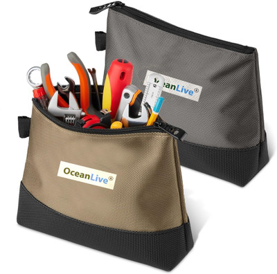 OceanLive Tool Pouch Pack of 2 Heavy Duty 1680D Fabric Multipurpose Pouch Bag Polyester Tool Bag(Number of Pockets - 2)