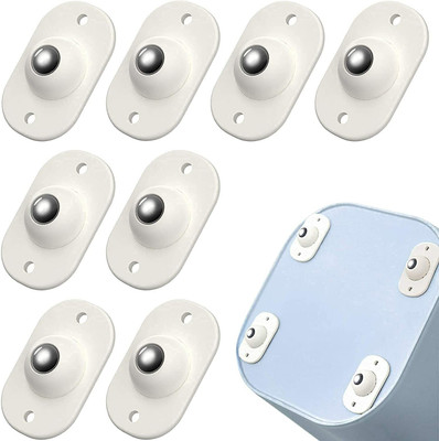 Mishva 4 Pc Self Adhesive Mini Swivel Casters Wheels Swivel Furniture Caster(Pack of8)