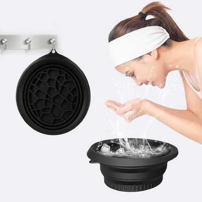 Masox Store 4 L Silicone Ice Round Bucket IB1 Ice Bucket(Black)