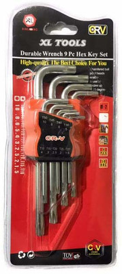2fortheroad 30066 TORX STAR Allen Key Wrench Spanner Set Hand Tool (9pcs) Cycling Cycle tools