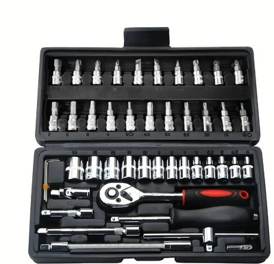 IMMUTABLE TOOL KIT 46 in 1 Pcs Tool Kit and Socket Set Multi HGY20 Cycling Type refers to specialized set of tools and euipment that are designed for a particular purpose or task. Possible values are Camping Tool kit, Cycle Repair Tool kit, etc. IMMUTABLE TOOL KIT 46 in 1 Pcs Tool Kit and Socket Set Multi HGY20 Cycling Type refers to specialized set of tools and euipment that are designed for a particular purpose or task. Possible values are Camping Tool kit, Cycle Repair Tool kit, etc.