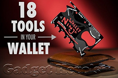 JMALL ™ Wallet Ninja 18-in-1 Tool Multifunction Useful Style Camping & Hiking Camping & Hiking Multi Tool Kit