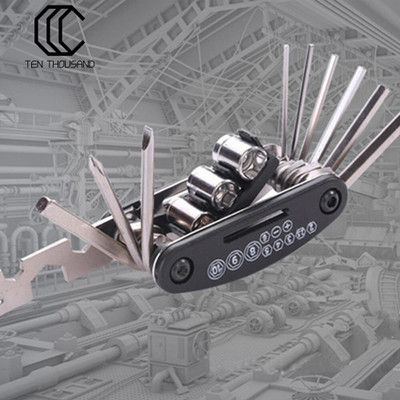 JMALL 16 in 1 Multi-Purpose Kit with Screwdrivers, Wrenches, Spanners, Cycling Cycling Tool