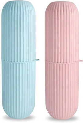 ashv Toothbrush Holder Capsule Toothbrush Case(Pack of 2)