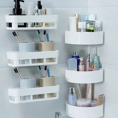 XBEY Plastic Toothbrush Holder(White, Wall Mount)