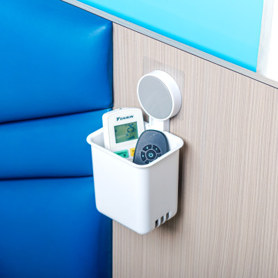 M Y Household Item Bathroom Wall Mount Bathroom Toothpaste Brush Holder Plastic Toothbrush Holder(White, Wall Mount)