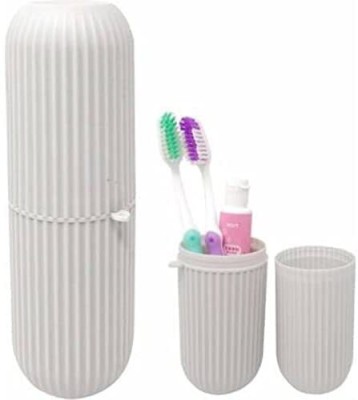 PARAM DHYEY Capsule Shape Travel Toothbrush/Toothpaste Case Cover Portable Storage Box Plastic Toothbrush Holder(Multicolor)