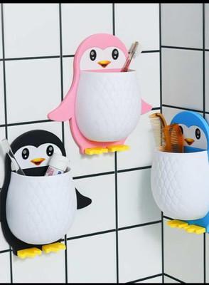 Shreejee Multipurpose Storage Organizer Penguin Shelf for Home & Kitchen/Office X1.17 Plastic Wall Shelf(Number of Shelves - 1, Multicolor)
