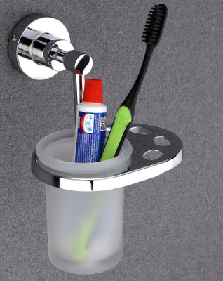 GLOXY Stainless Steel Tumbler Holder / Premium Bathroom Accessories Stainless Steel Toothbrush Holder(Silver, Wall Mount) deal from flipkart GLOXY Stainless Steel Tumbler Holder / Premium Bathroom Accessories Stainless Steel Toothbrush Holder(Silver, Wall Mount) deal from flipkart