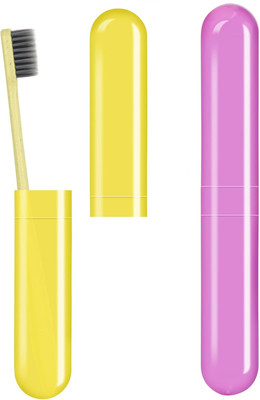 mapperz Toothbrush container Plastic Toothbrush Holder(Multicolor)