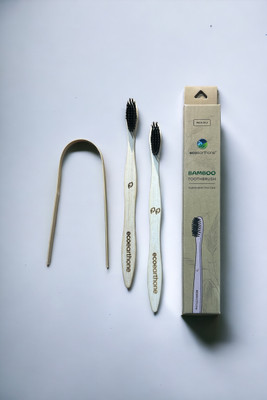 ecoearthone Bamboo Toothbrush combo Extra Soft Toothbrush(Pack of 3)