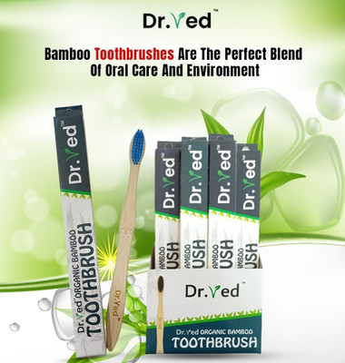Dr.ved sensitive bamboo Toothbrush, pack of 12. Ultra Soft Toothbrush(Pack of 12)
