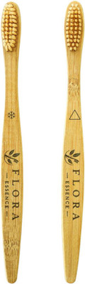 FLORAESSENCE Flora Essence Bamboo Toothbrush | Ultra Soft Bristles Ultra Soft Toothbrush(Pack of 2)