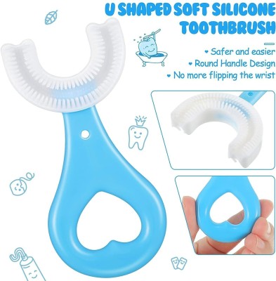 PEASON U Shaped Toothbrush for Kids,2-6 Years Kids Baby Infant manual Toothbrush Soft Toothbrush