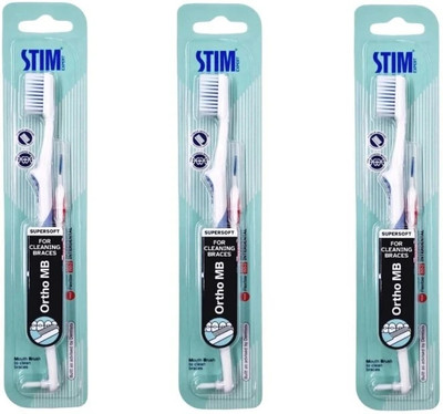 STIM Ortho MB Soft Toothbrush(Pack of 3)
