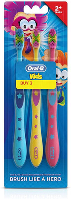 Oral-B Kids Extra Soft Toothbrush(Pack of 3)