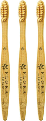 FLORAESSENCE Flora Essence Bamboo Toothbrush | Ultra Soft Bristles Ultra Soft Toothbrush(Pack of 3)