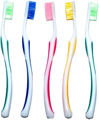 fashion accessories TOOTHBRUSH-MULTI-PACKOF-5 Soft Toothbrush(Pack of 5)