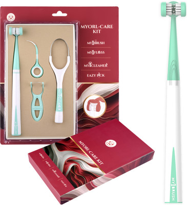 MyOrlCare MyOrl-Care Kit Aqua Green Color Pack of 4 Ultra Soft Toothbrush