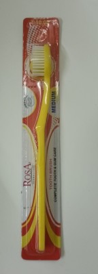 ROSA SINGLE COLOUR BRUSH - MEDIUM Medium Toothbrush(Pack of 12)