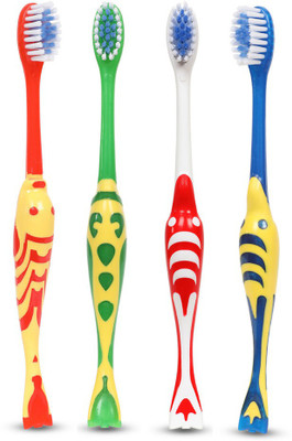 Maxi Goldie Junior Soft Toothbrush(Pack of 4)