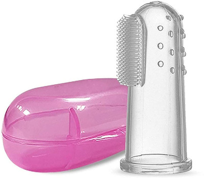 AARVI Baby Finger Toothbrush with case 1 Pcs Soft Toothbrush