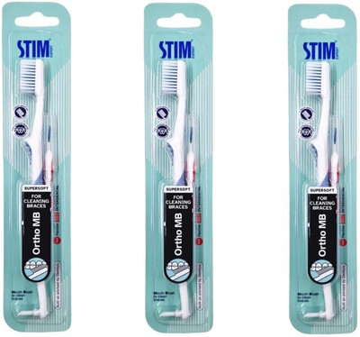 STIM Ortho MB Soft Toothbrush(Pack of 3)
