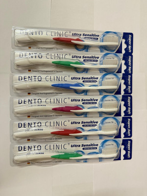 DENTO CLINIC Ultra Care Soft Toothbrush(Pack of 6)
