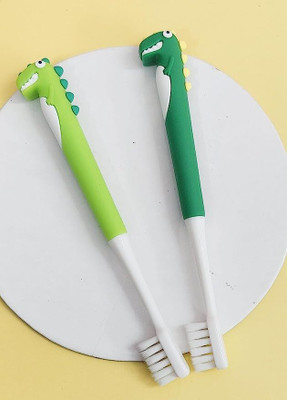 Tera13 Dinosaur Soft Bristle Manual Toothbrush Value Combo 2 piece Soft Toothbrush(Pack of 2)