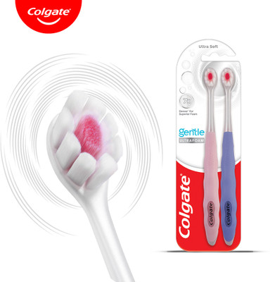 Colgate Gentle UltraFoam Ultra Soft Toothbrush(Pack of 2)